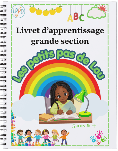 Couverture verte du livret d'apprentissage Grande Section
